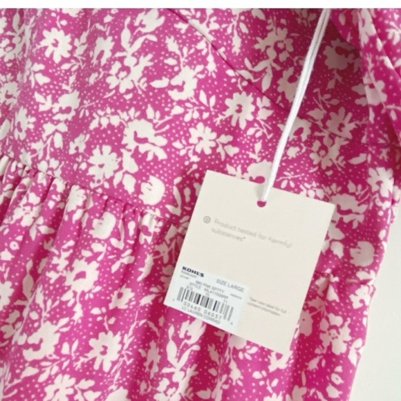 LC Lauren Conrad Pink Floral Babydoll Dress - Picture 6 of 6